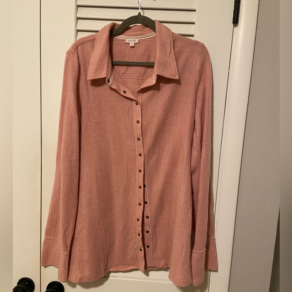 Anthropologie Pilcro Never Been Worn Pink Button-Up Shirt